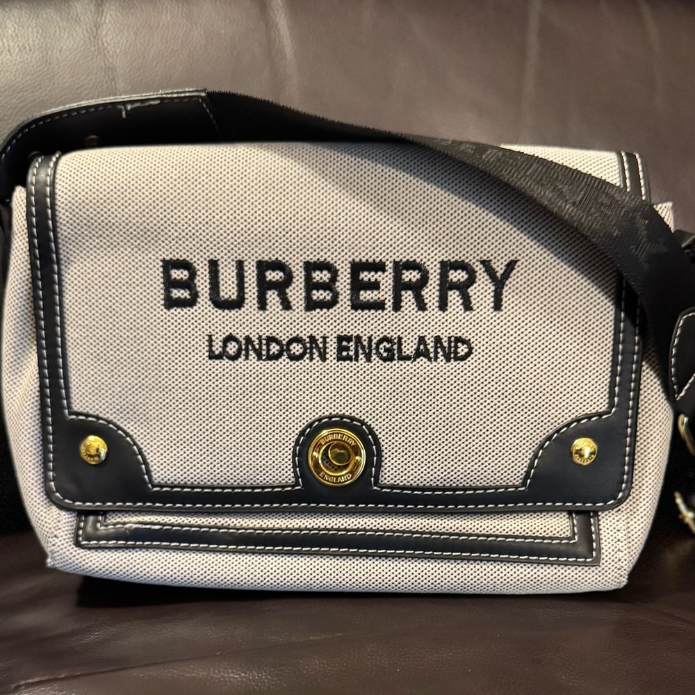 Burberry Black and White Crossbody Bag